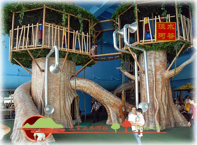 北京圣园利用仿真树做家装效果美不胜收