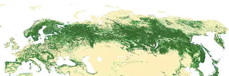 欧洲森林覆盖地图