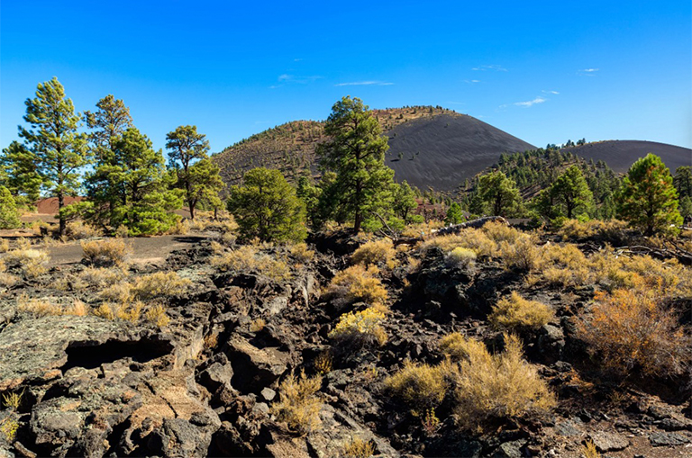 日落火山口火山国家历史文