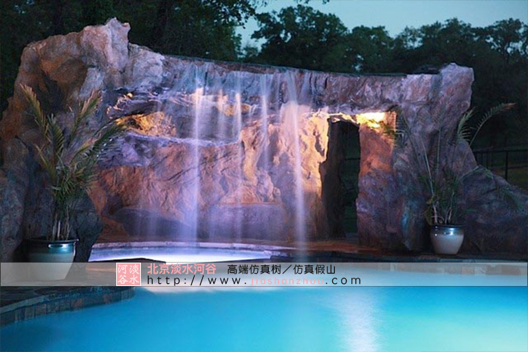 假山鱼池庭院制作.jpg 假山鱼池庭院制作