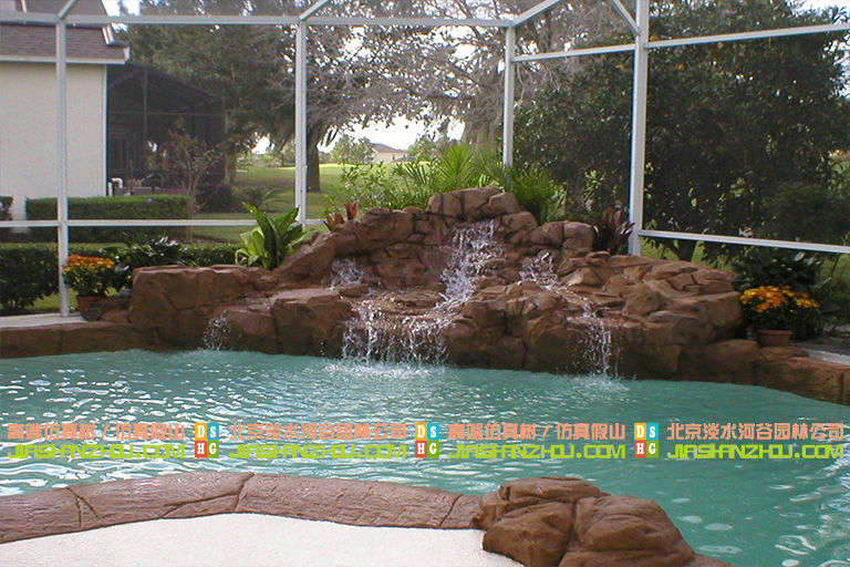 假山鱼池庭院制作.jpg 假山鱼池庭院制作