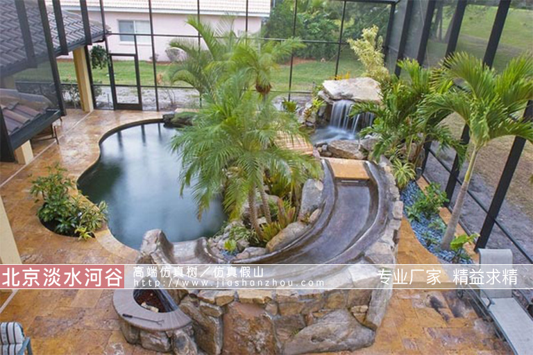 梦幻般的假山水池都是用什么材料制作的