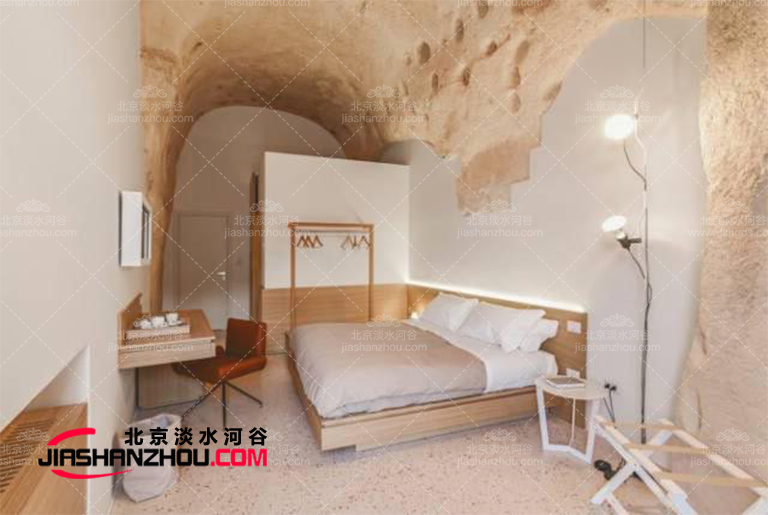 添加自然隐私空间的洞穴民宿安全可靠