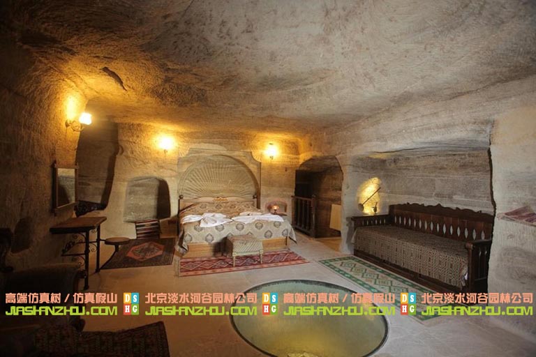 文艺范儿十足的人造岩洞酒店设计简控看过来!