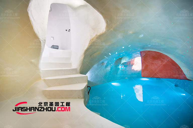 新加坡嘉佩乐度假酒店打造经典的仿真盐洞酒店卧室