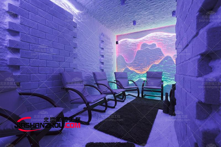 自然洞穴式主题盐疗房开启休闲养生健康新f 尚