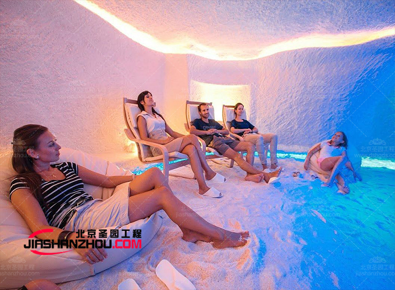 灰色的小区式盐疗养生会所设计制作比你想象的漂亮