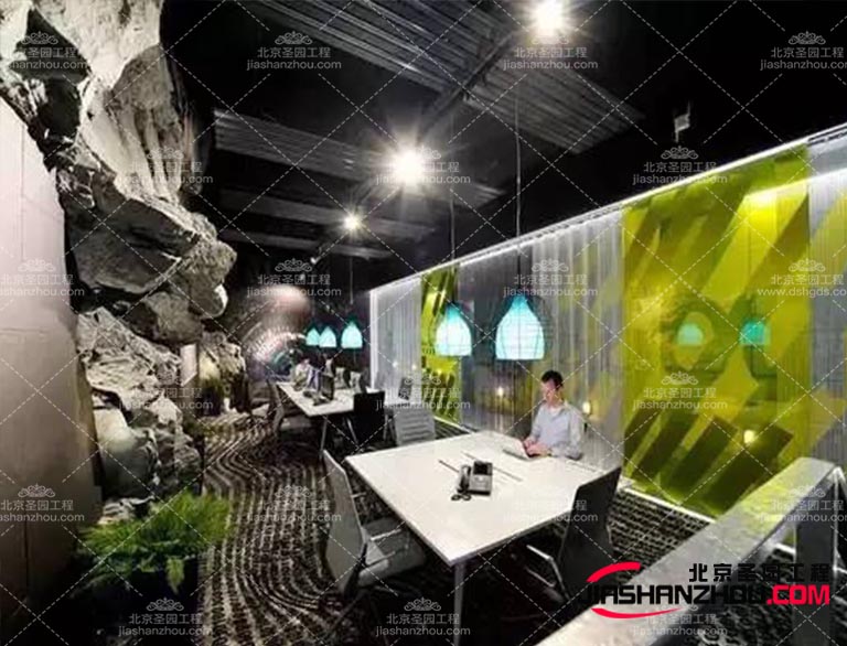 塑石假山随着科技的进步可以促进现代园林假山的发展