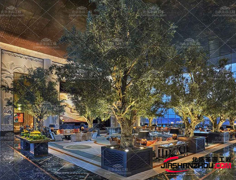 仿真树打造你的梦幻花园 绿色户外仿真树打造花式场景