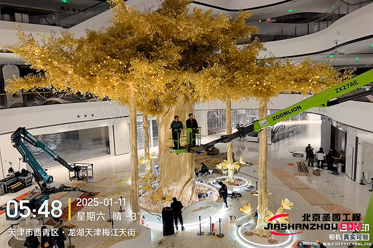 探索仿真树的神奇世界 天津西青区仿真树发财树制作