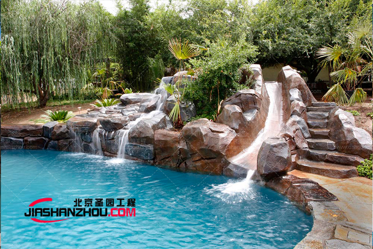 湖南3米高水泥假山不一样的设计效果全国施工