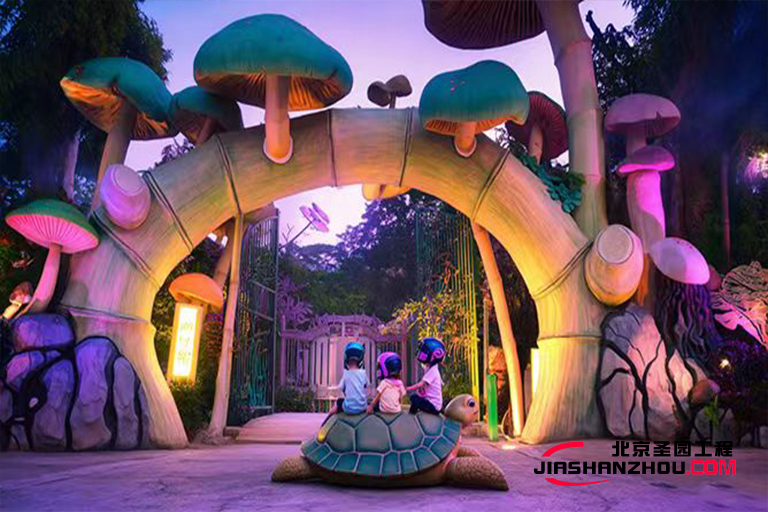 南昌仿真树大门造景是都市中的自然绿洲宁静天地