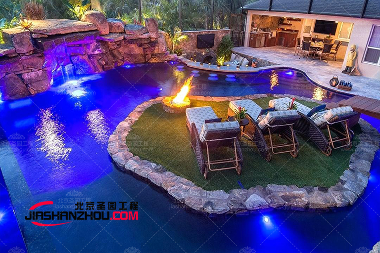 大型水泥假山设计公司 北京昌平环境艺术景观厂家