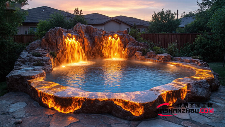 密云水库多款不同装修f 格的水泥假山 总有一款合适您