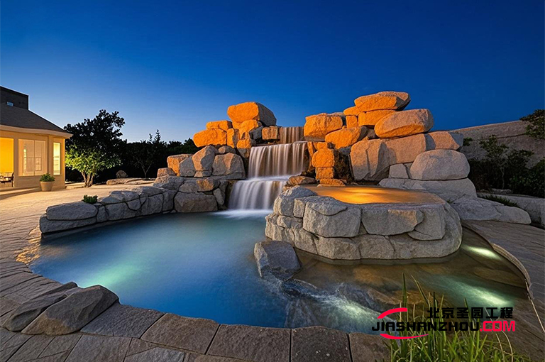 北京昌平厂家四季皆宜水泥假山 美化人们的室内外生活空间