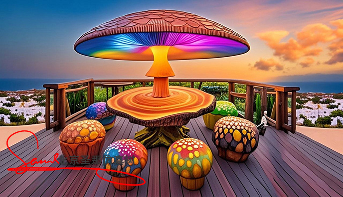 水泥仿木凉亭.jpeg 水泥仿木凉亭