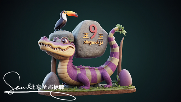 水泥仿木标识牌