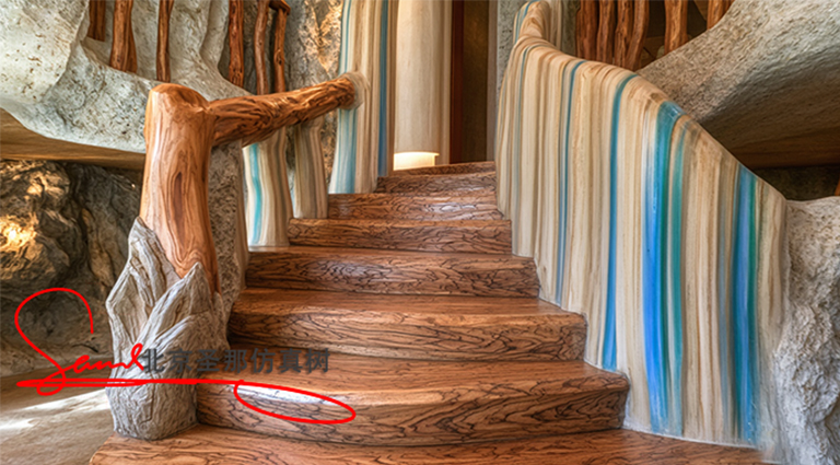 水泥仿木楼梯g