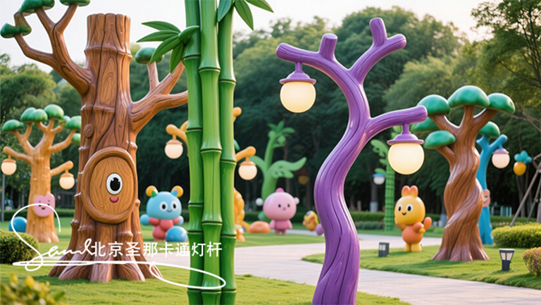 卡通灯杆
