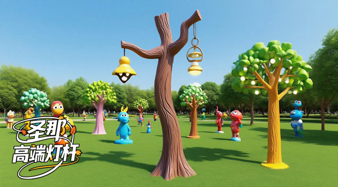 卡通灯杆