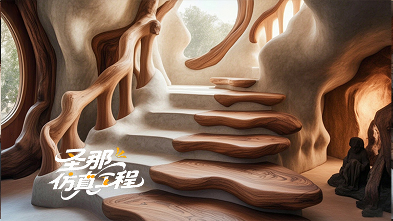 水泥仿木楼梯.jpg 水泥仿木楼梯