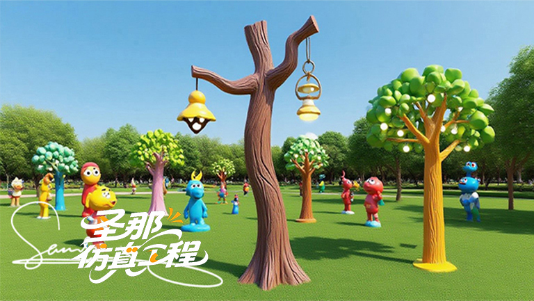 卡通灯杆